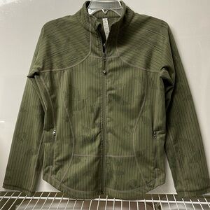 lululemon athletica Olive Green Full-Zip Jacket
